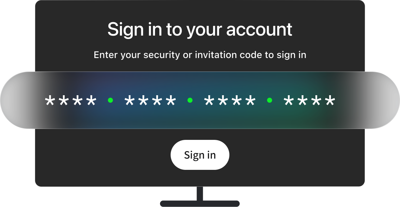 create an account to connect smart tv