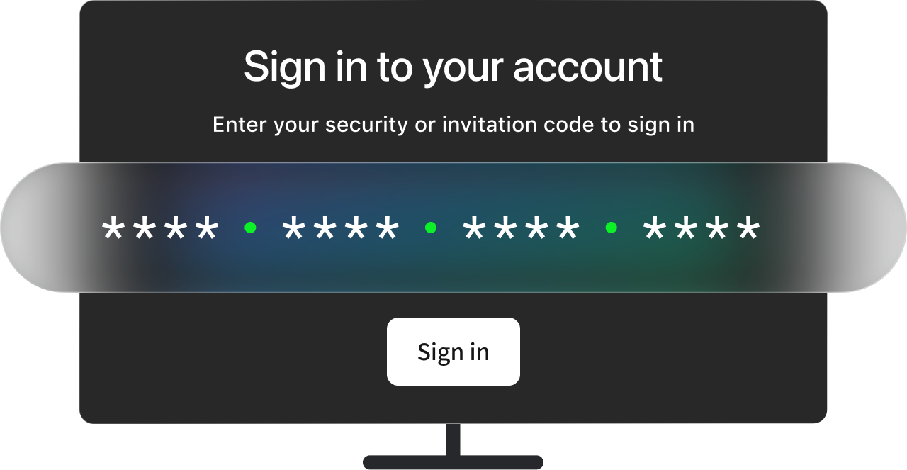 sign in to your account